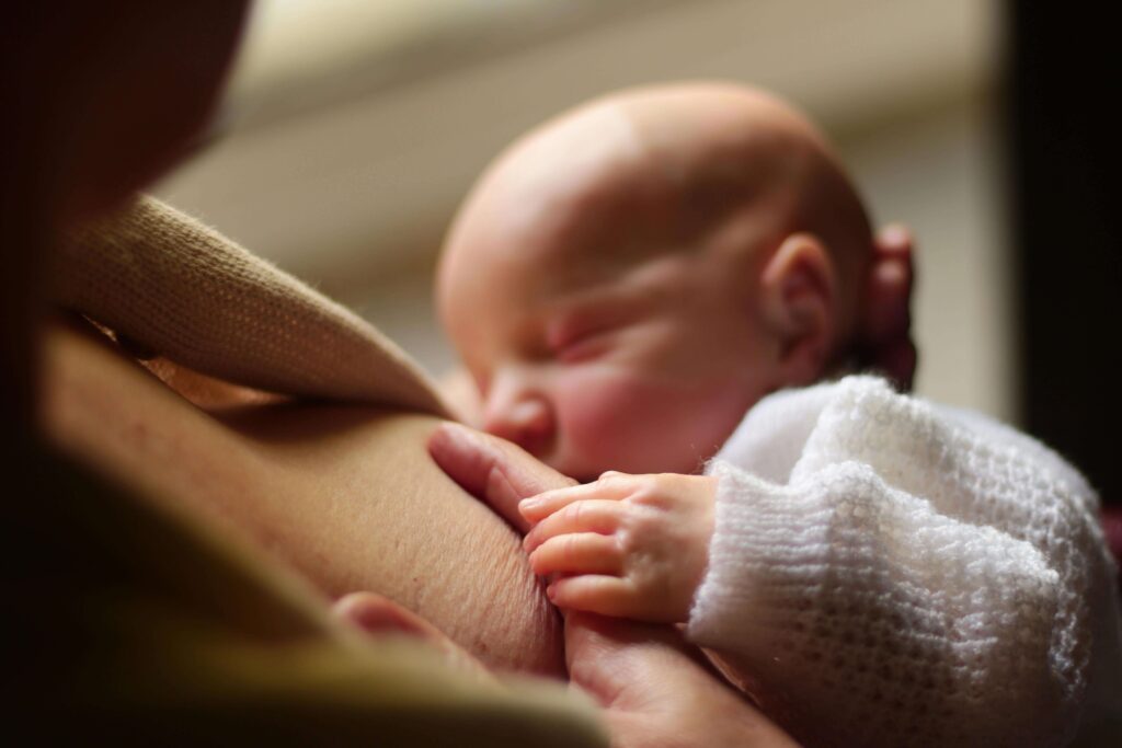breastfeeding a newborn baby